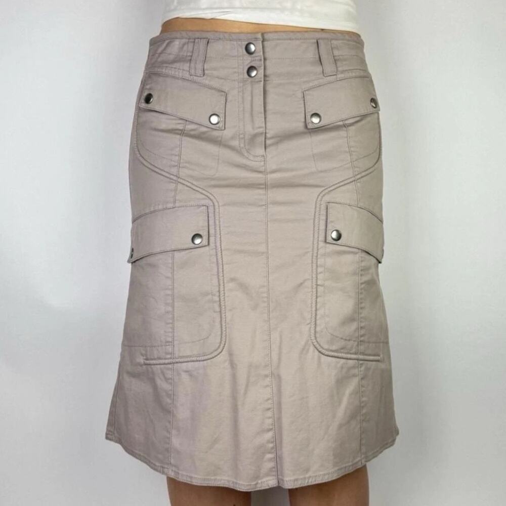 Vintage DKNY Pale Pink Utility Skirt (sz 10) 408 - Picture 1 of 8